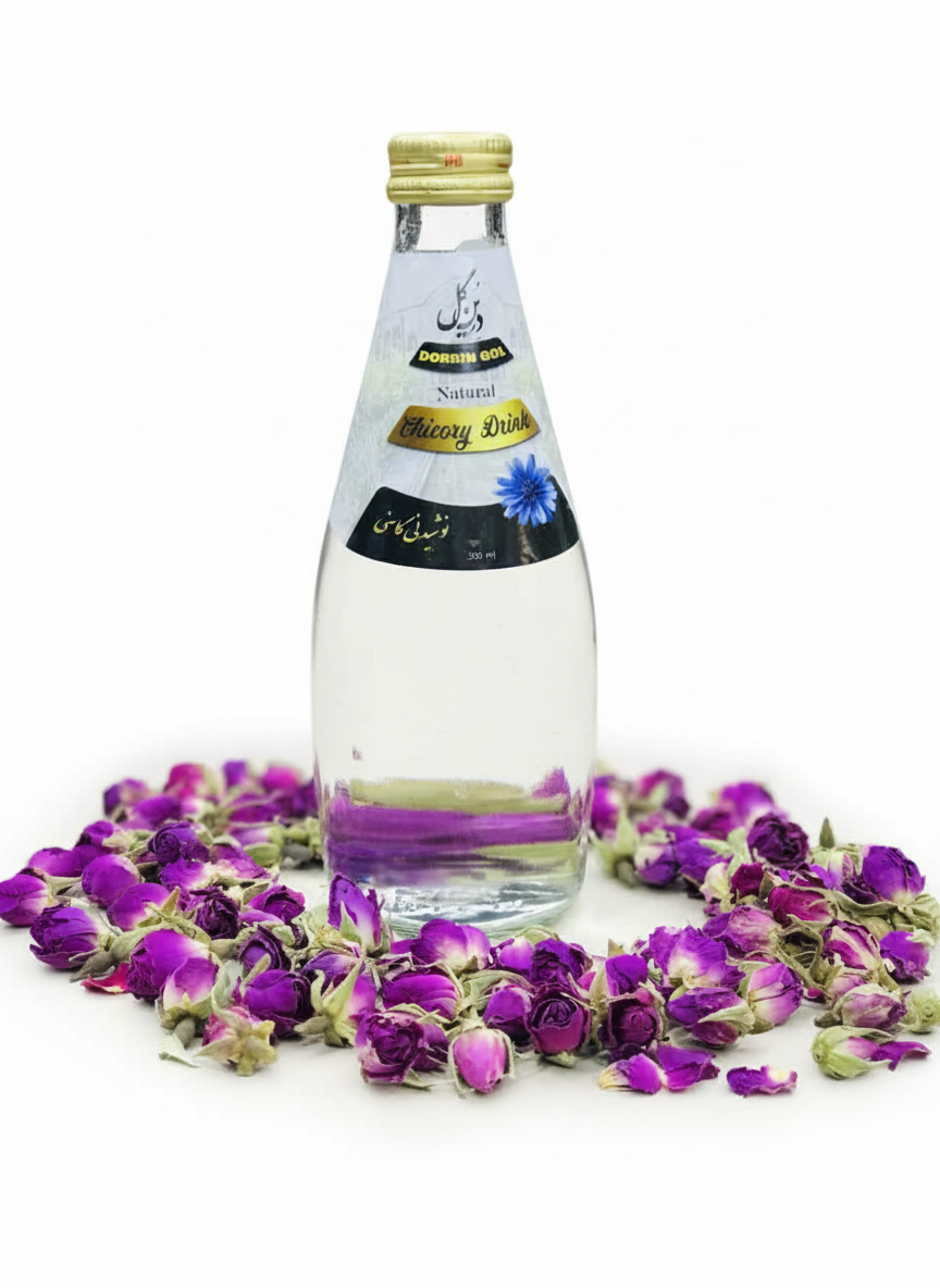 نوشیدنی کاسنی شرکت درین گل حجم 300 میلی لیتر ارگانیک و باکیفیت