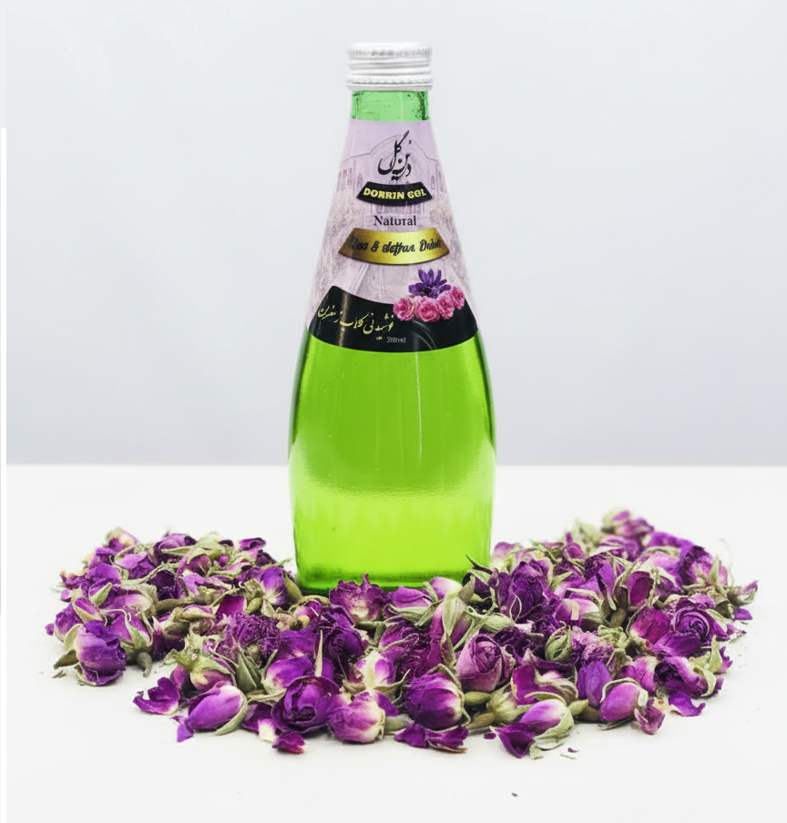 نوشیدنی گلاب زعفران